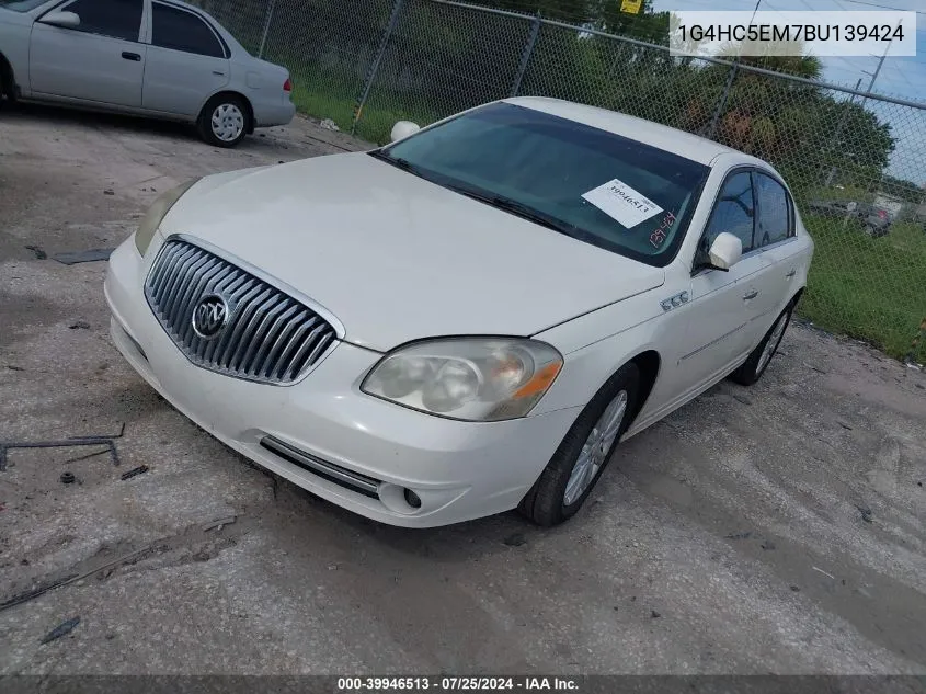 2011 Buick Lucerne Cxl VIN: 1G4HC5EM7BU139424 Lot: 39946513