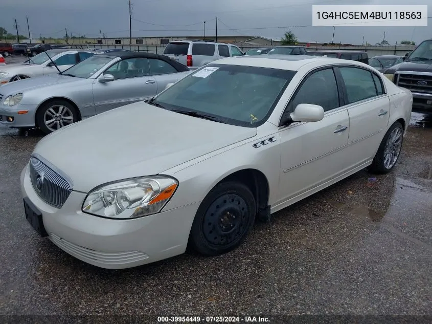 2011 Buick Lucerne Cxl VIN: 1G4HC5EM4BU118563 Lot: 39954449