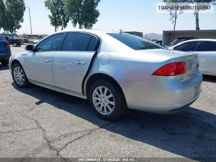 2011 Buick Lucerne Cx VIN: 1G4HA5EM0BU100597 Lot: 39969575