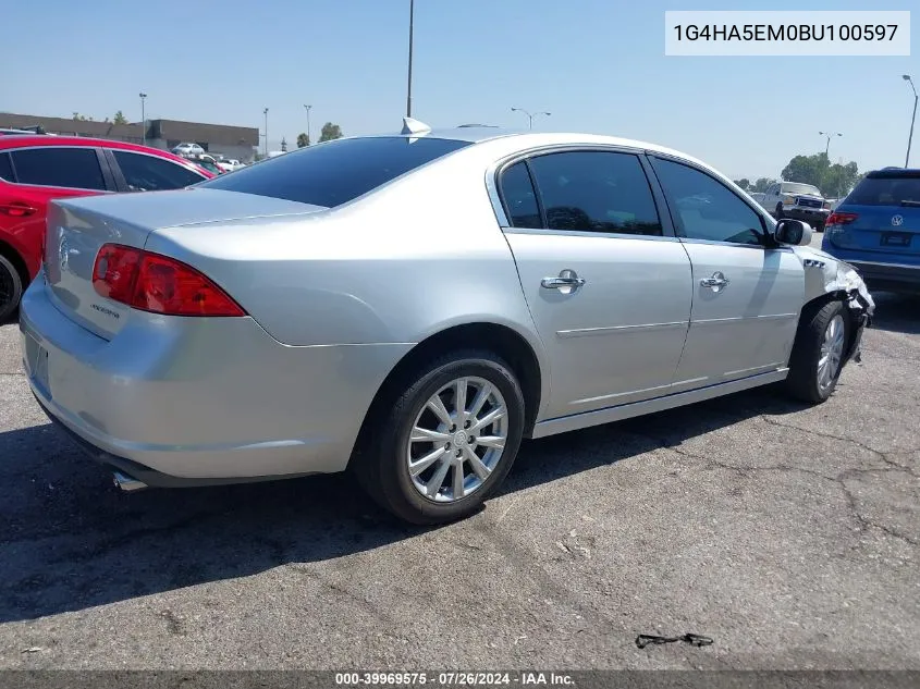 2011 Buick Lucerne Cx VIN: 1G4HA5EM0BU100597 Lot: 39969575