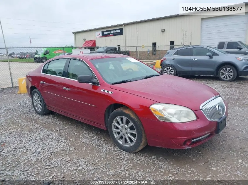 2011 Buick Lucerne Cxl VIN: 1G4HC5EM5BU138577 Lot: 39973637