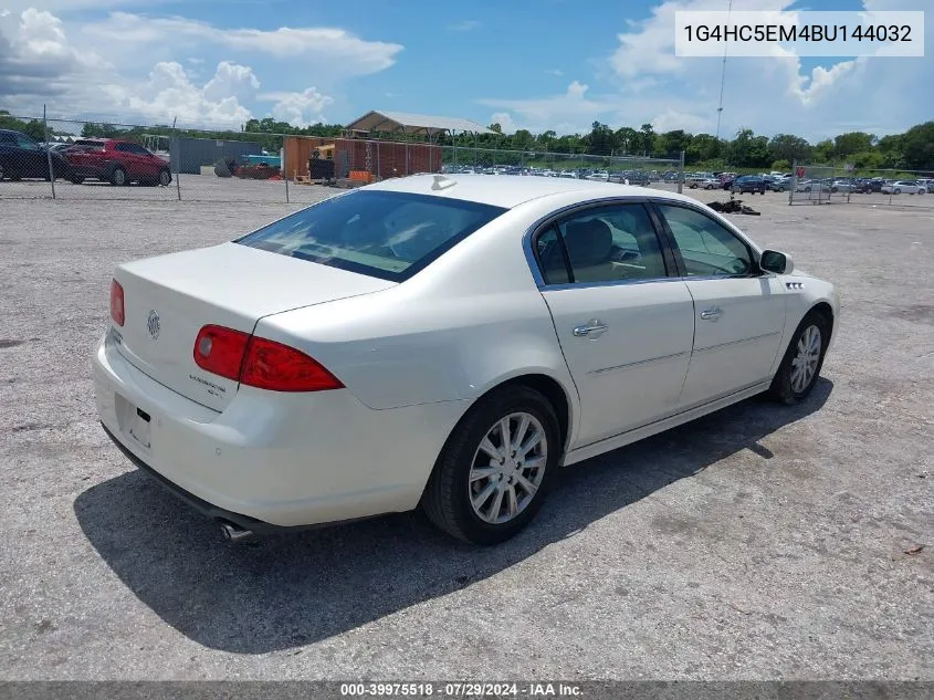 2011 Buick Lucerne Cxl VIN: 1G4HC5EM4BU144032 Lot: 39975518