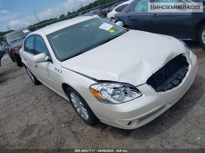 2011 Buick Lucerne Cxl VIN: 1G4HC5EM6BU142203 Lot: 40031717