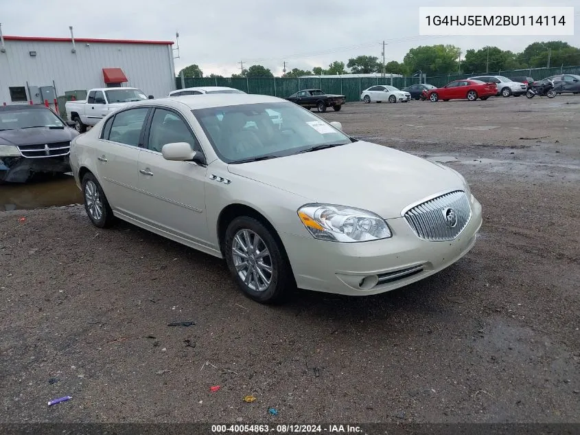 2011 Buick Lucerne Cxl Premium VIN: 1G4HJ5EM2BU114114 Lot: 40054863