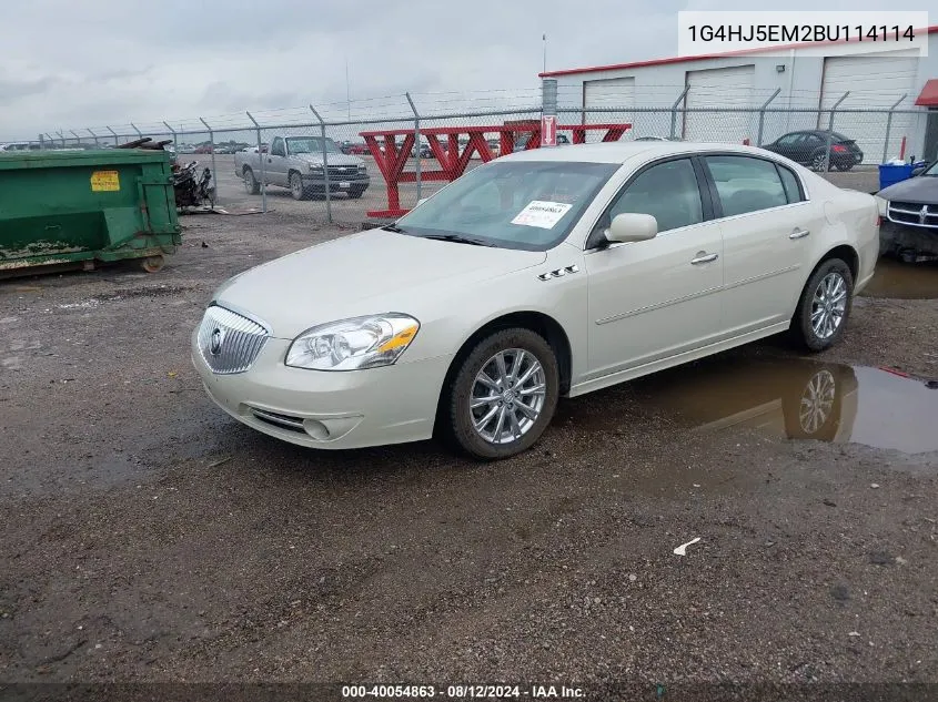 2011 Buick Lucerne Cxl Premium VIN: 1G4HJ5EM2BU114114 Lot: 40054863