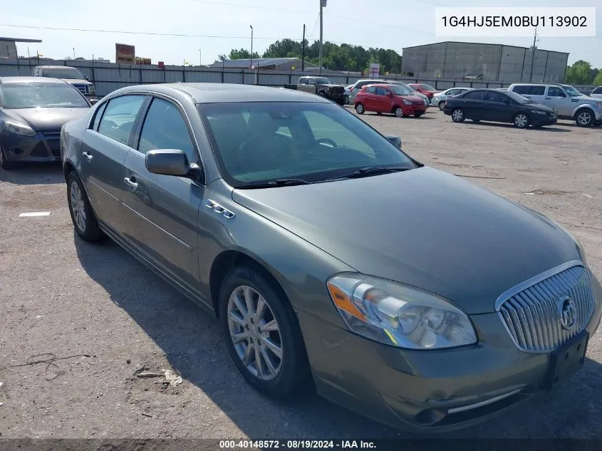 2011 Buick Lucerne Cxl Premium VIN: 1G4HJ5EM0BU113902 Lot: 40148572