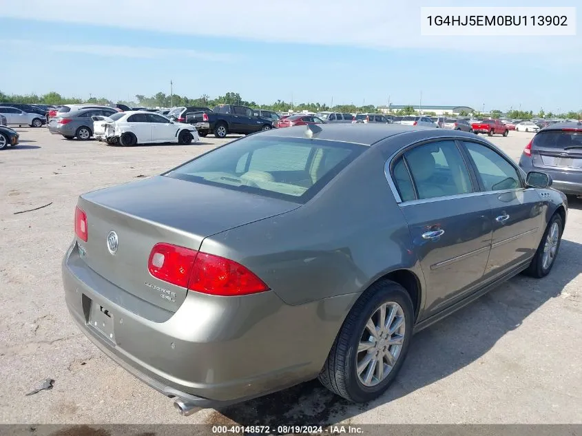 2011 Buick Lucerne Cxl Premium VIN: 1G4HJ5EM0BU113902 Lot: 40148572