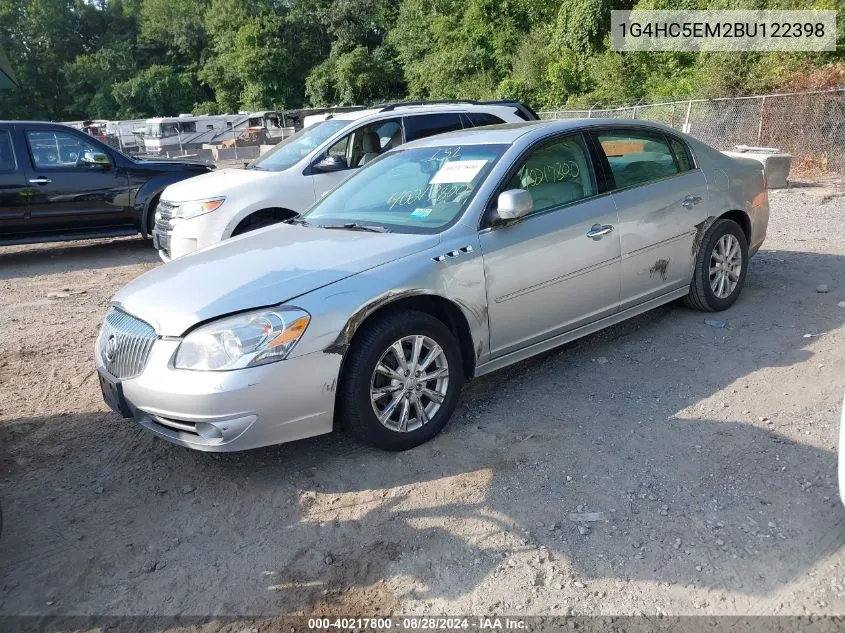 2011 Buick Lucerne Cxl VIN: 1G4HC5EM2BU122398 Lot: 40217800