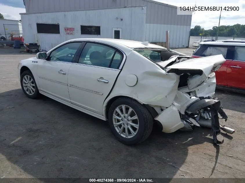 2011 Buick Lucerne Cxl VIN: 1G4HC5EM6BU142900 Lot: 40274368