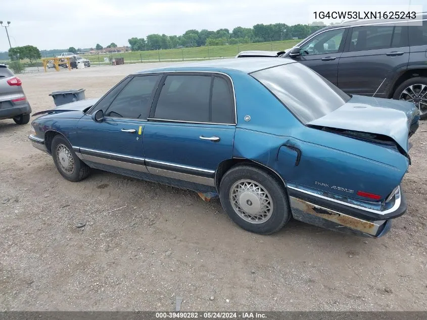 1992 Buick Park Avenue VIN: 1G4CW53LXN1625243 Lot: 39490282