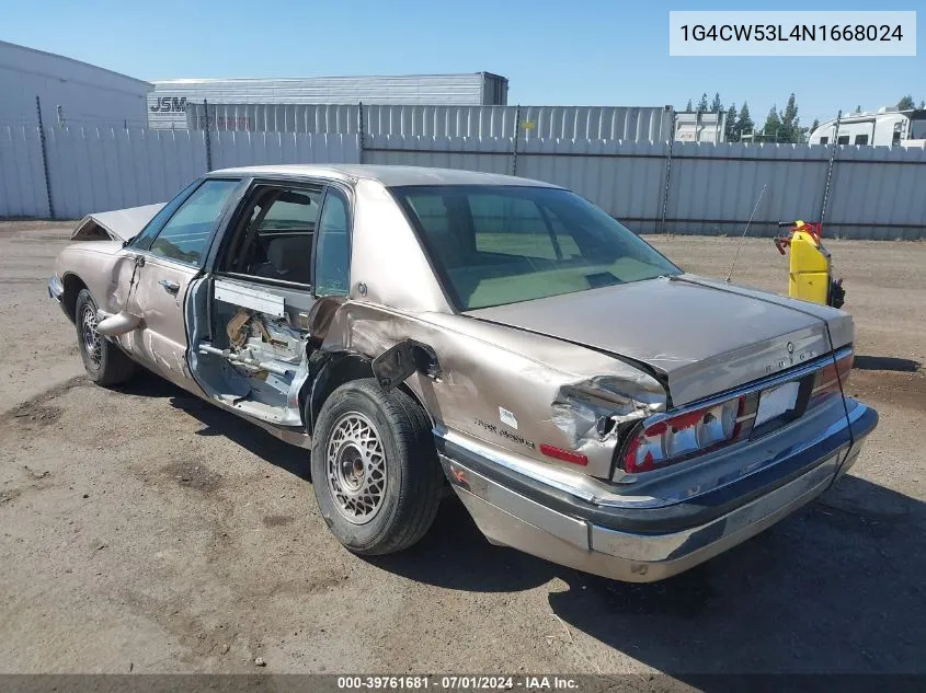 1G4CW53L4N1668024 1992 Buick Park Avenue