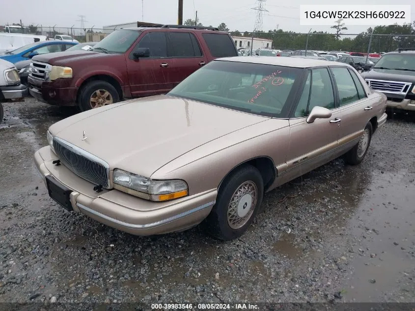 1G4CW52K2SH660922 1995 Buick Park Avenue