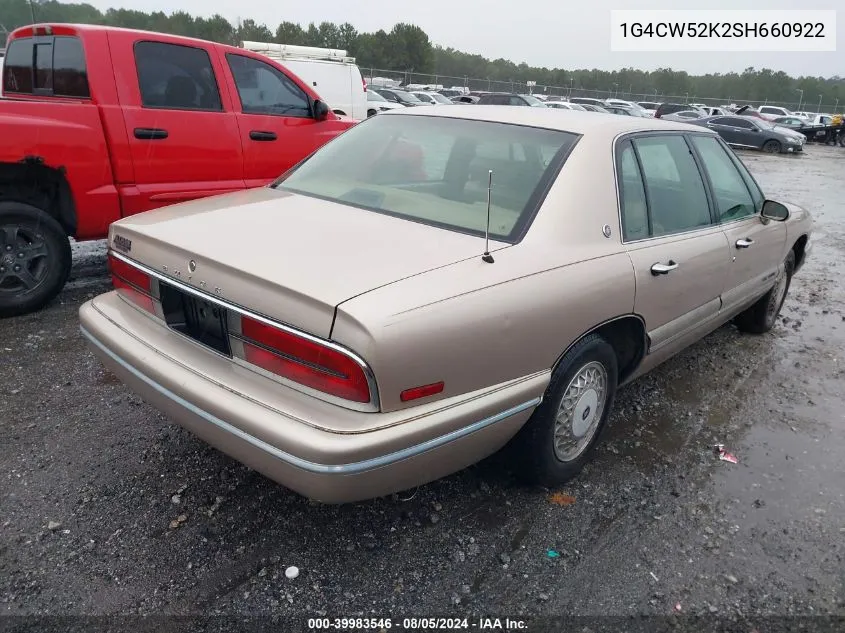 1995 Buick Park Avenue VIN: 1G4CW52K2SH660922 Lot: 39983546