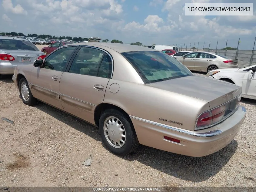 1998 Buick Park Avenue VIN: 1G4CW52K3W4634343 Lot: 39601622