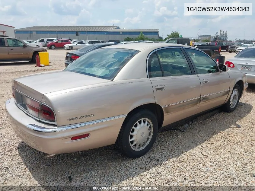 1G4CW52K3W4634343 1998 Buick Park Avenue