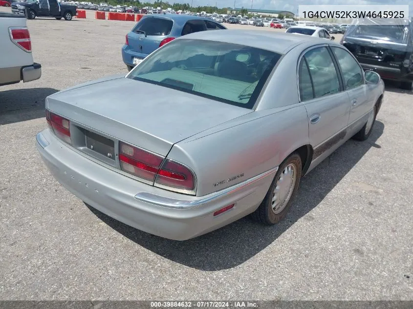 1998 Buick Park Avenue VIN: 1G4CW52K3W4645925 Lot: 39884632