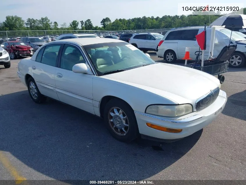 1G4CU5212Y4215920 2000 Buick Park Avenue Ultra