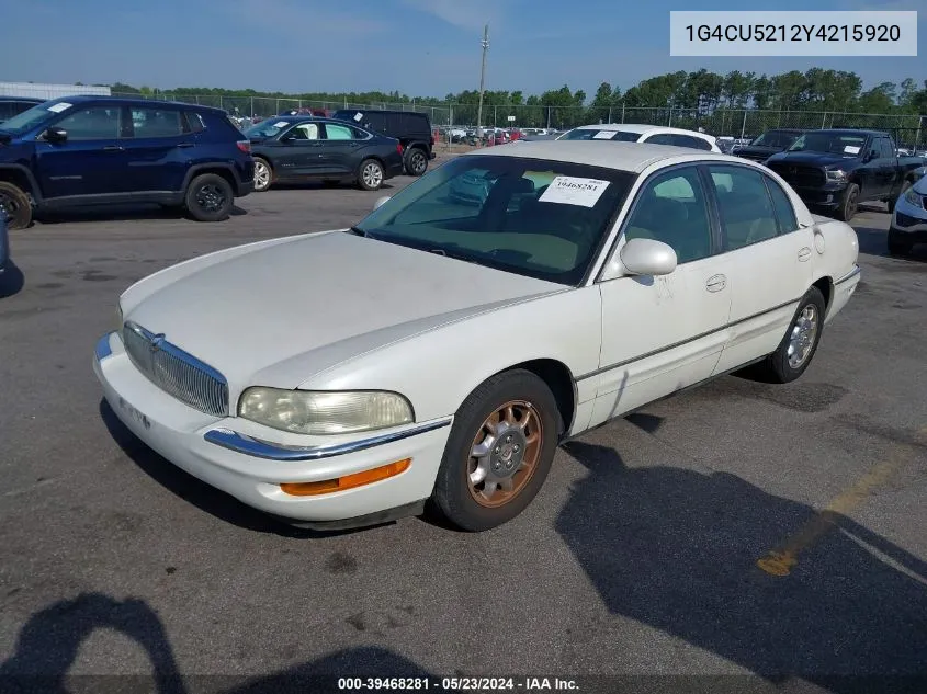 2000 Buick Park Avenue Ultra VIN: 1G4CU5212Y4215920 Lot: 39468281