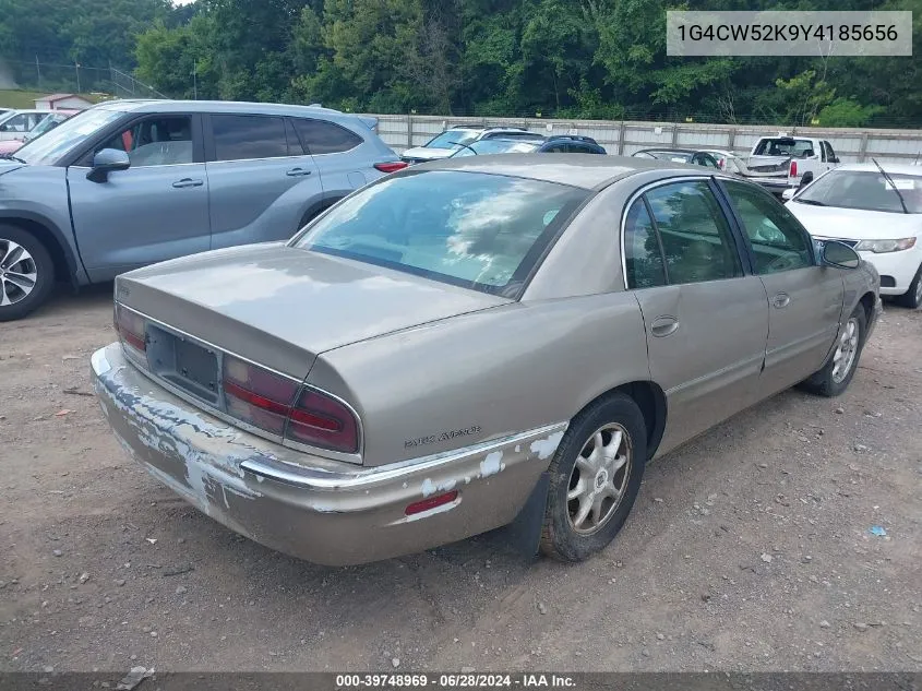 2000 Buick Park Avenue VIN: 1G4CW52K9Y4185656 Lot: 39748969