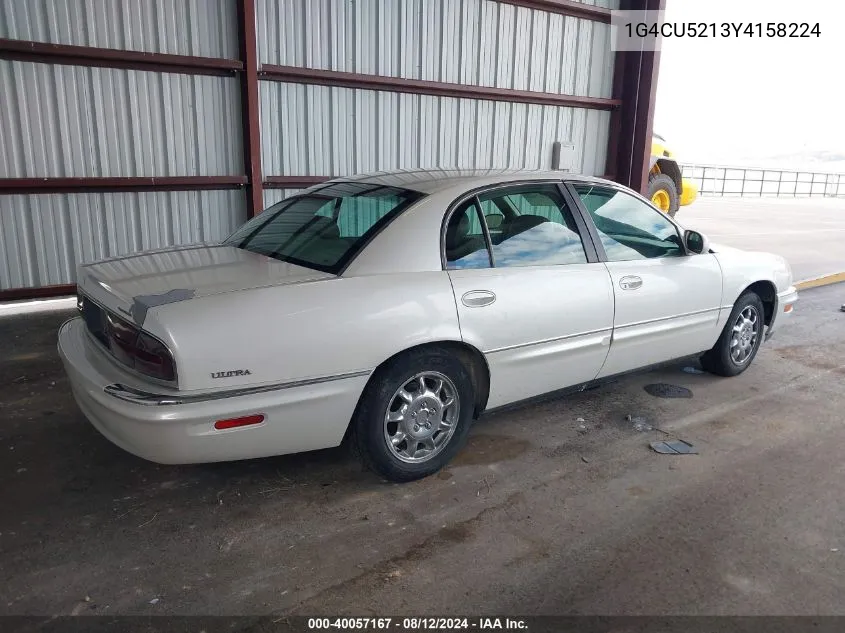 2000 Buick Park Avenue Ultra VIN: 1G4CU5213Y4158224 Lot: 40057167