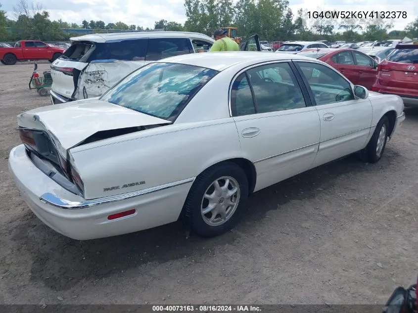 2000 Buick Park Avenue VIN: 1G4CW52K6Y4132378 Lot: 40073163