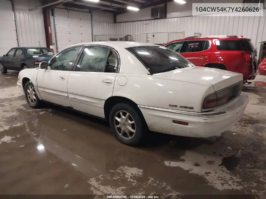 1G4CW54K7Y4260626 2000 Buick Park Avenue