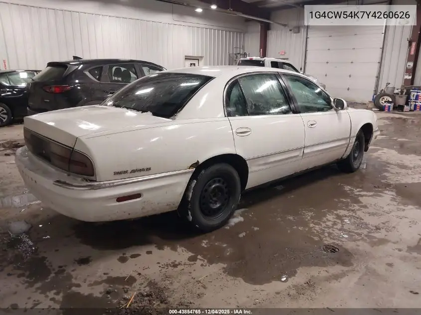 1G4CW54K7Y4260626 2000 Buick Park Avenue