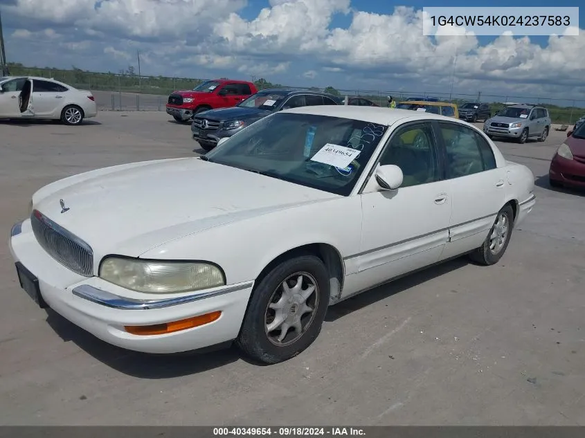 2002 Buick Park Avenue VIN: 1G4CW54K024237583 Lot: 40349654