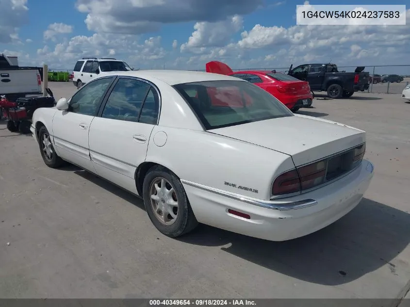 2002 Buick Park Avenue VIN: 1G4CW54K024237583 Lot: 40349654