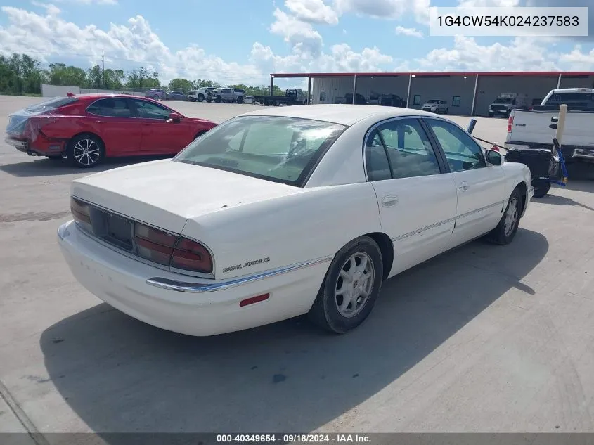 2002 Buick Park Avenue VIN: 1G4CW54K024237583 Lot: 40349654