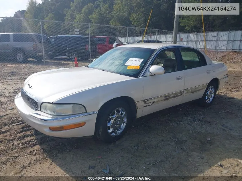 2002 Buick Park Avenue VIN: 1G4CW54KX24154274 Lot: 40421648