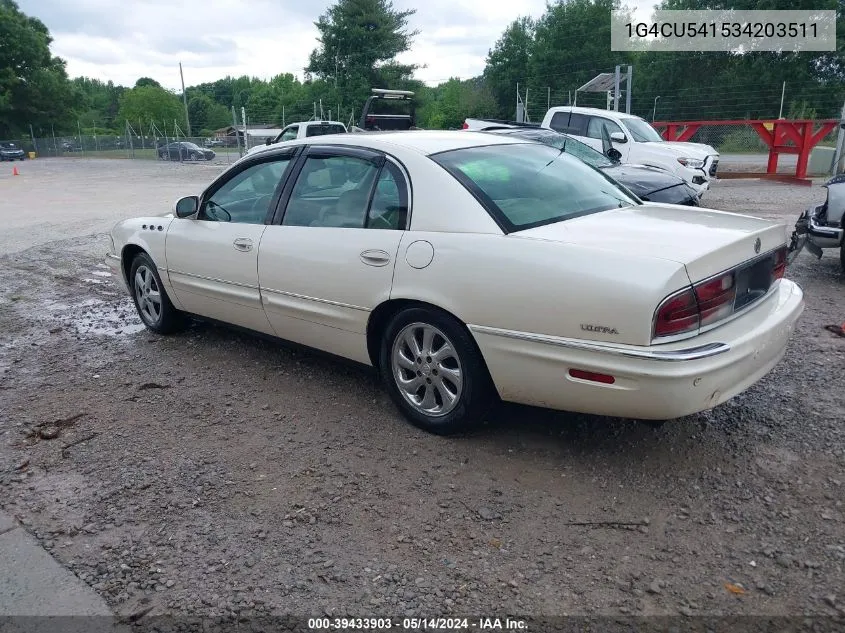 2003 Buick Park Avenue Ultra VIN: 1G4CU541534203511 Lot: 39433903