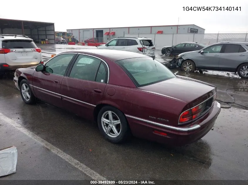 2003 Buick Park Avenue VIN: 1G4CW54K734140141 Lot: 39492699