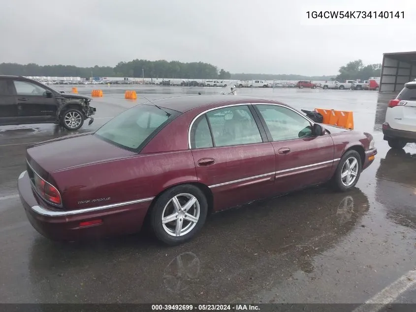 2003 Buick Park Avenue VIN: 1G4CW54K734140141 Lot: 39492699