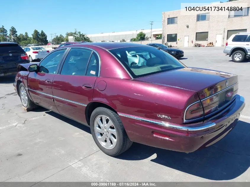 2003 Buick Park Avenue Ultra VIN: 1G4CU541734148804 Lot: 39861169