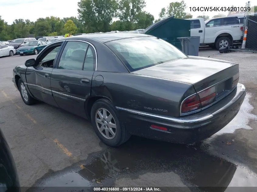 2003 Buick Park Avenue VIN: 1G4CW54K434201039 Lot: 40316600