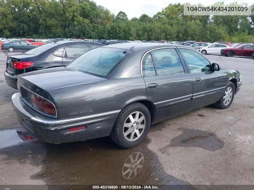 1G4CW54K434201039 2003 Buick Park Avenue