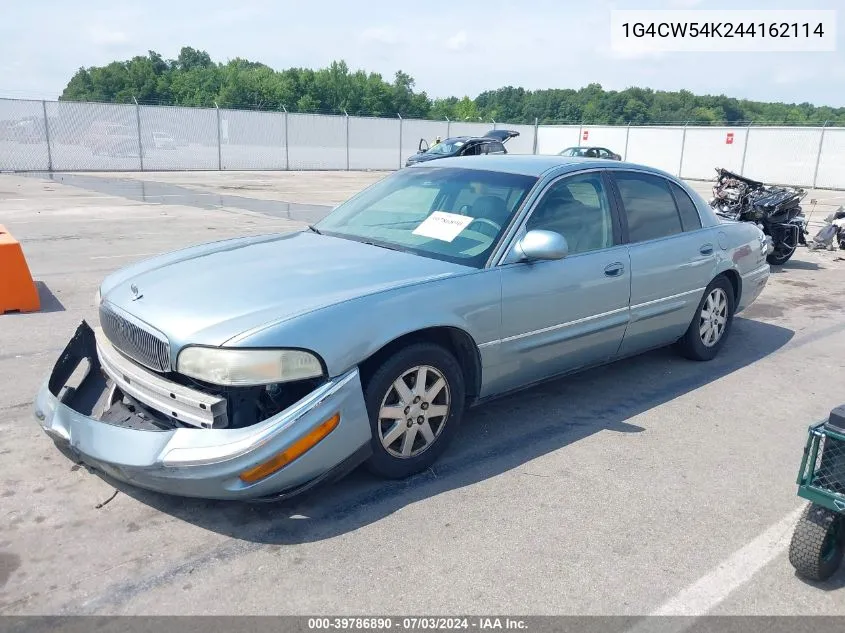 2004 Buick Park Avenue VIN: 1G4CW54K244162114 Lot: 39786890