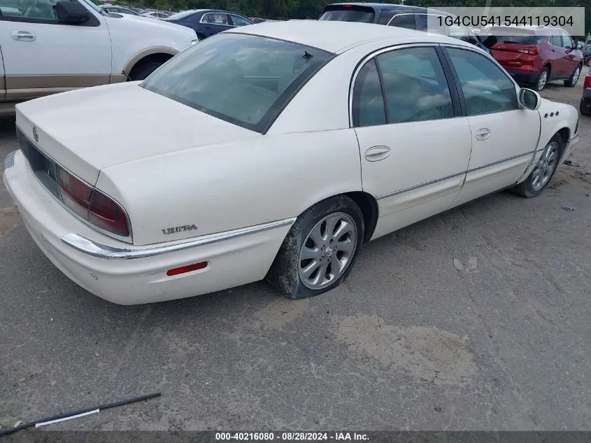 2004 Buick Park Avenue Ultra VIN: 1G4CU541544119304 Lot: 40216080