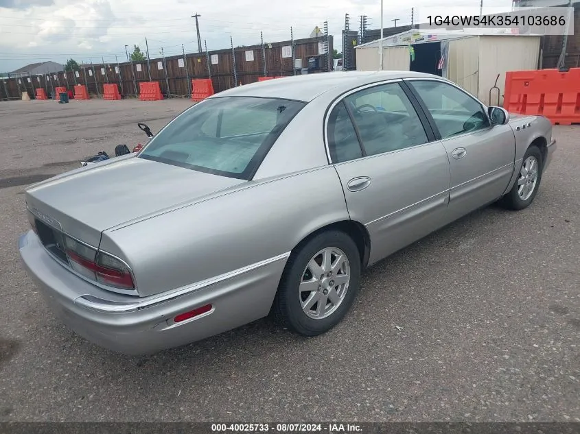 2005 Buick Park Avenue VIN: 1G4CW54K354103686 Lot: 40025733