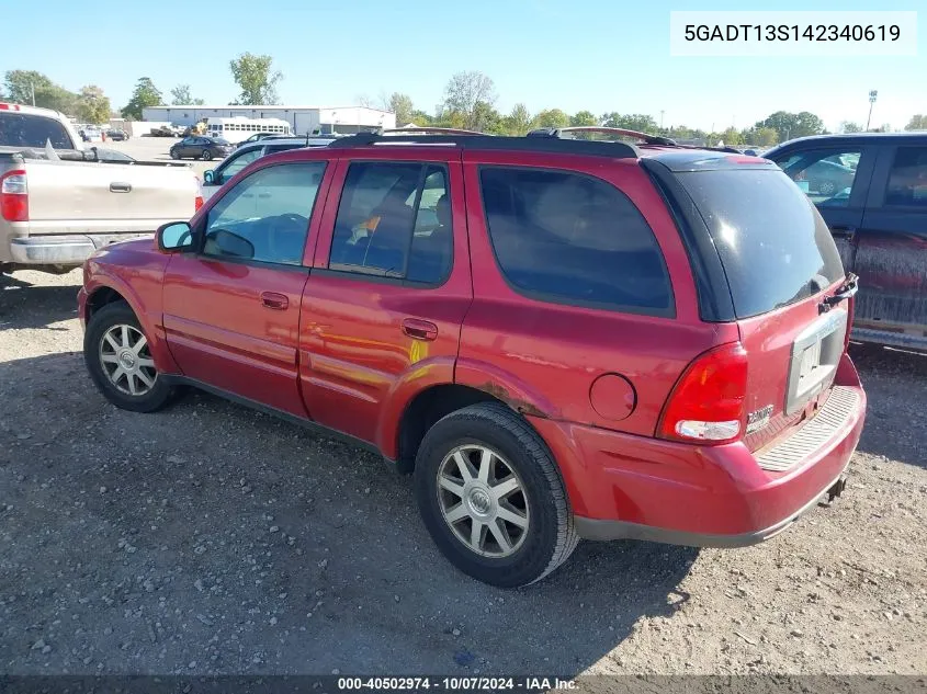 5GADT13S142340619 2004 Buick Rainier Cxl