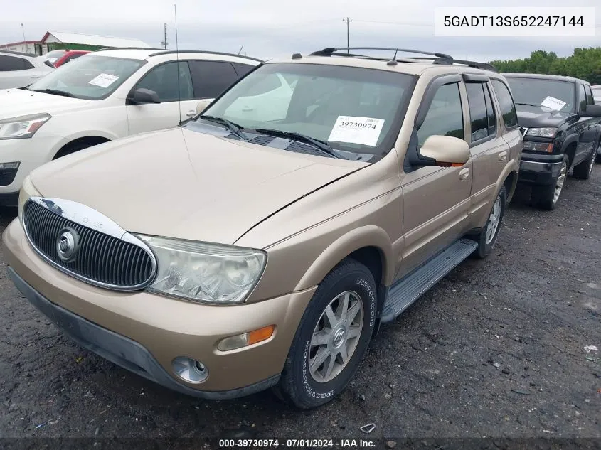 2005 Buick Rainier Cxl VIN: 5GADT13S652247144 Lot: 39730974