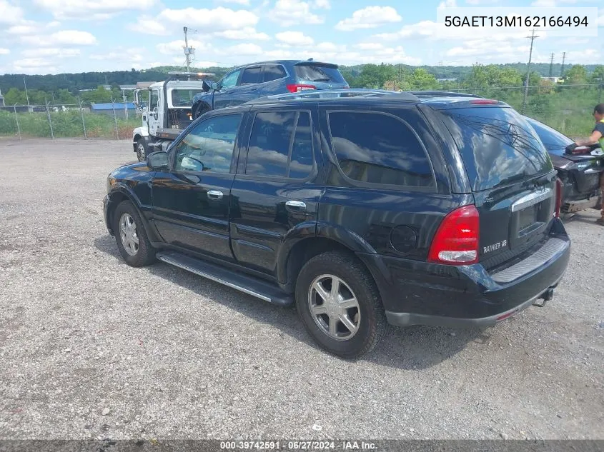 2006 Buick Rainier Cxl VIN: 5GAET13M162166494 Lot: 39742591