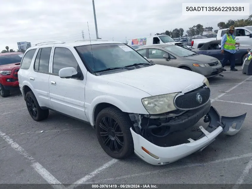 2006 Buick Rainier Cxl VIN: 5GADT13S662293381 Lot: 39761419