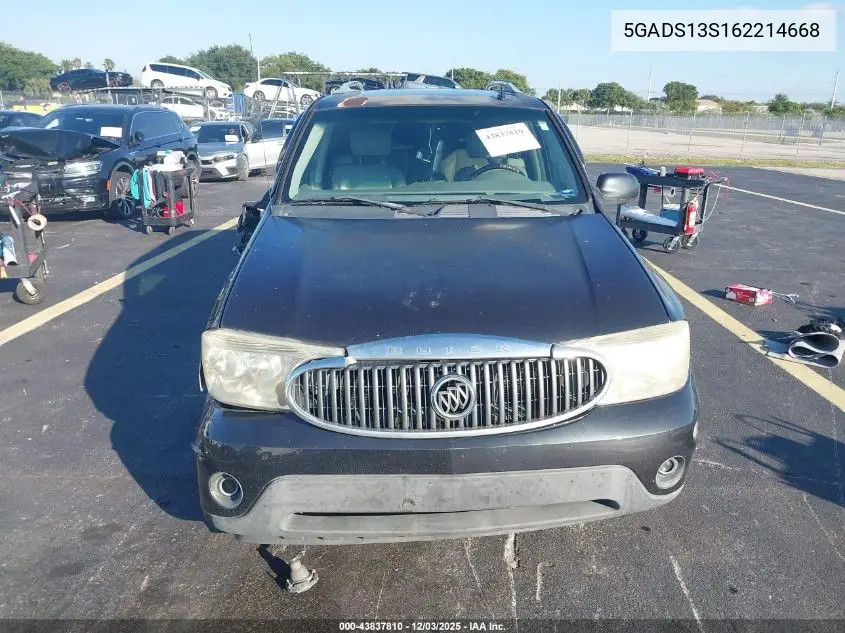 5GADS13S162214668 2006 Buick Rainier Cxl