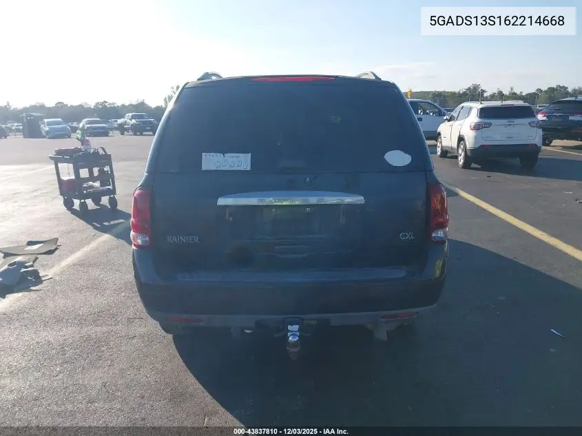 5GADS13S162214668 2006 Buick Rainier Cxl