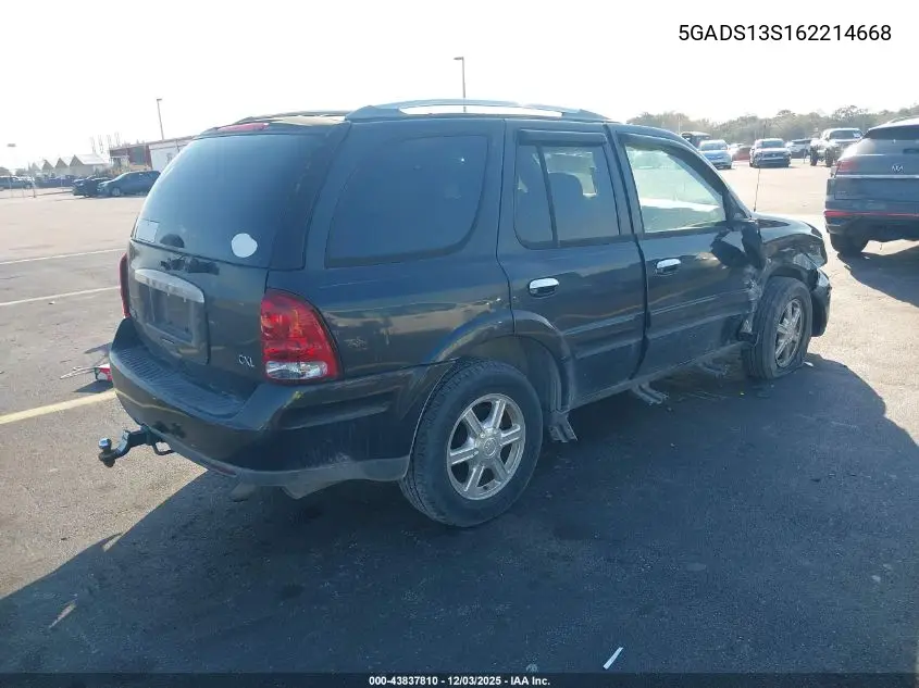 5GADS13S162214668 2006 Buick Rainier Cxl