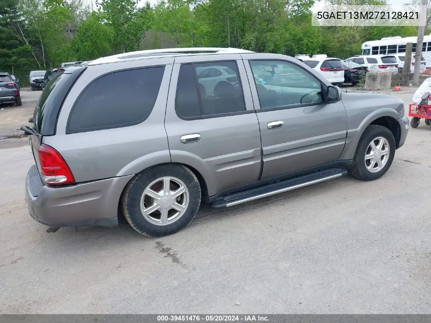 2007 Buick Rainier Cxl VIN: 5GAET13M272128421 Lot: 39451476