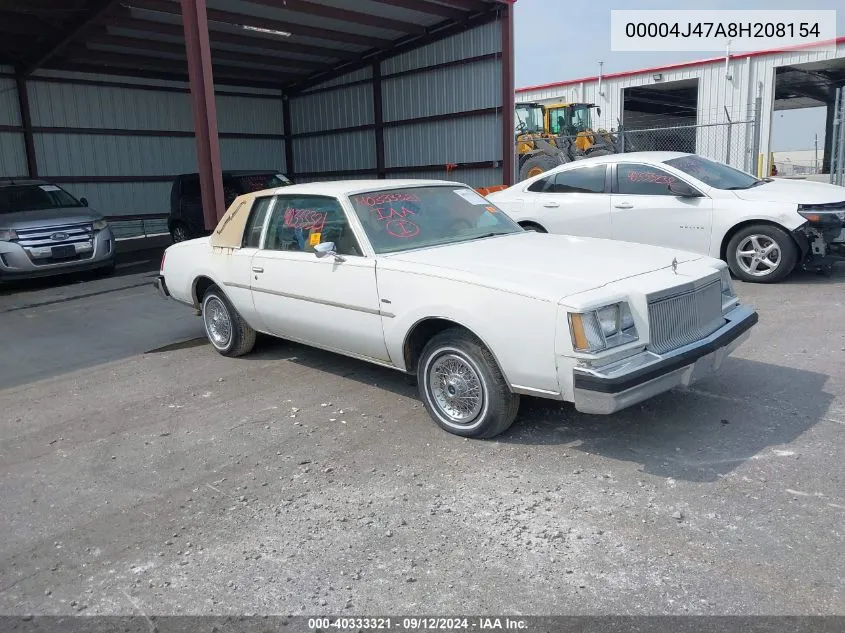 00004J47A8H208154 1978 Buick Regal