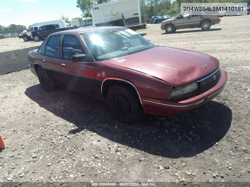 1991 Buick Regal Custom VIN: 2G4WB54L2M1410181 Lot: 39545069